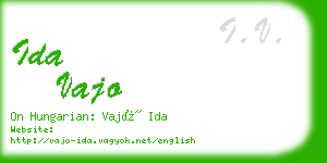 ida vajo business card